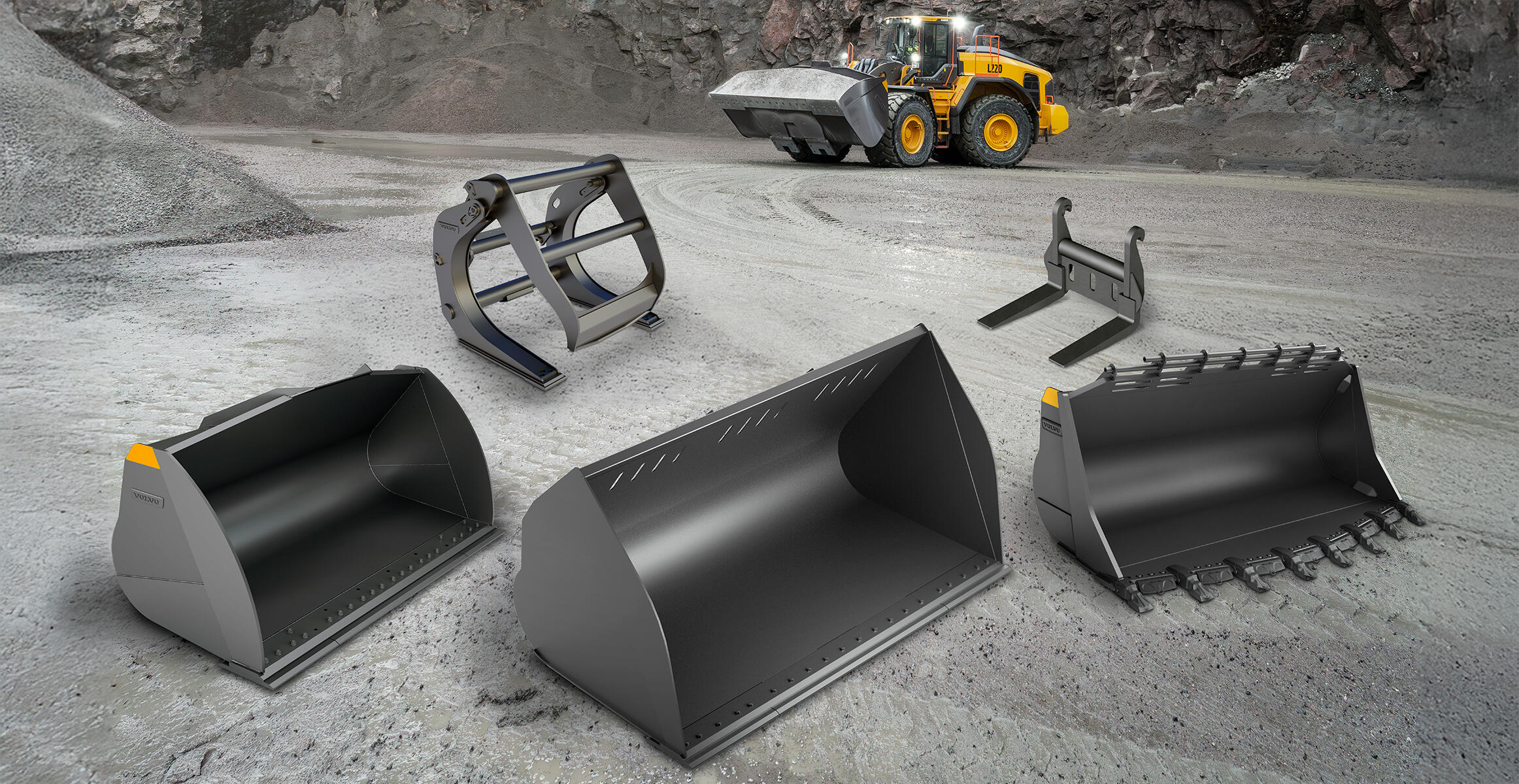 volvo large wheel loaders