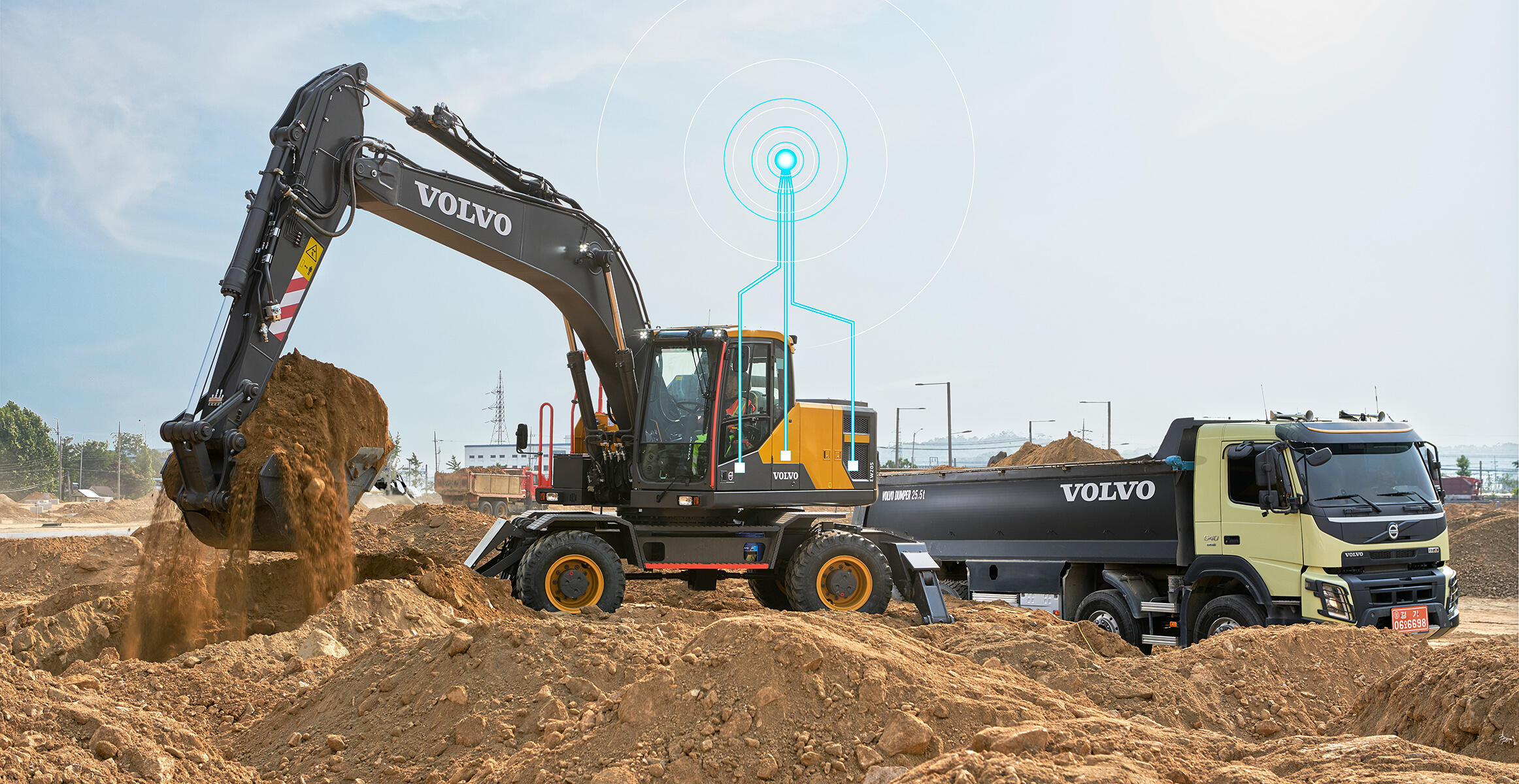 volvo wheeled excavators ew205e china iv