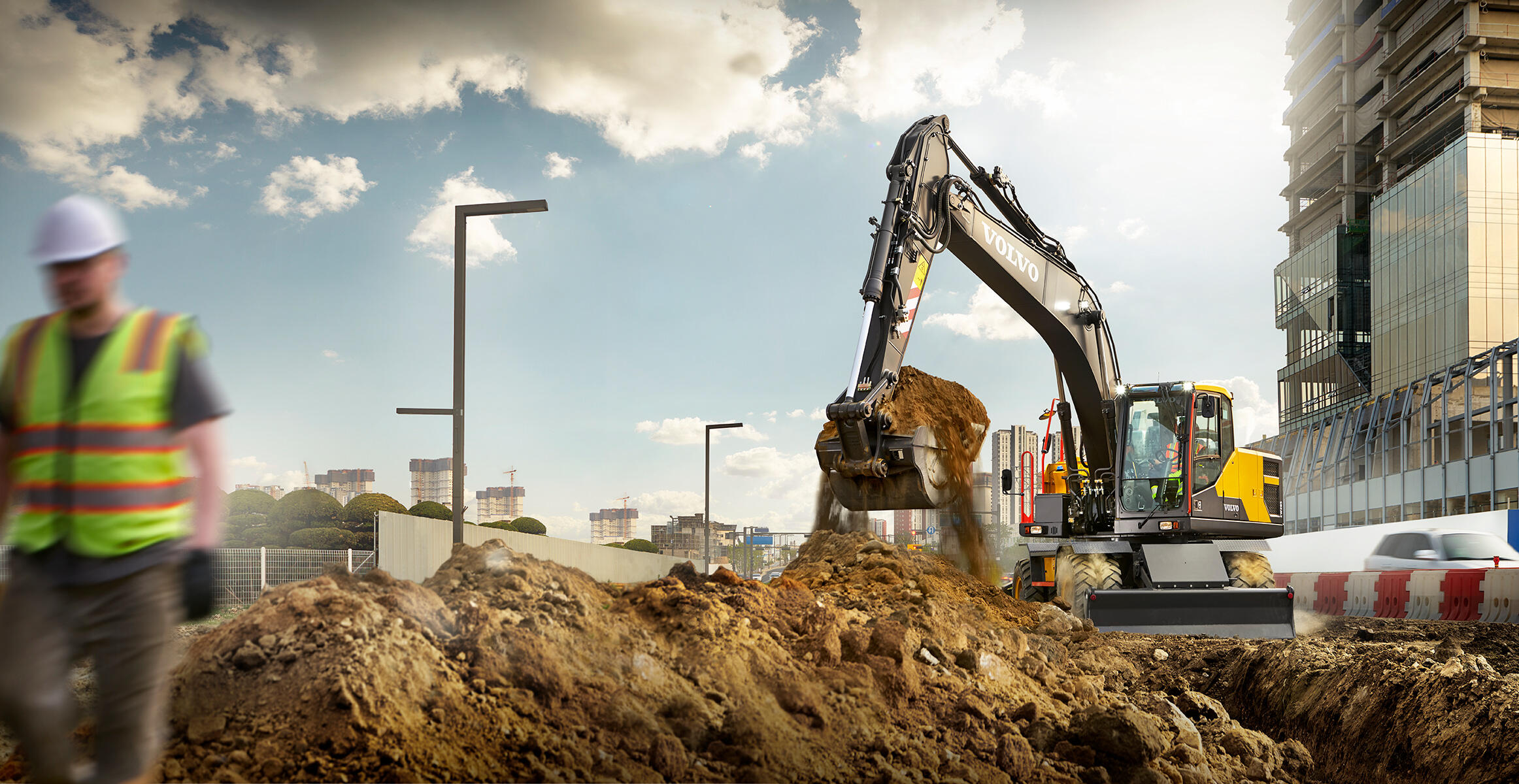 volvo wheeled excavators ew205e china iv