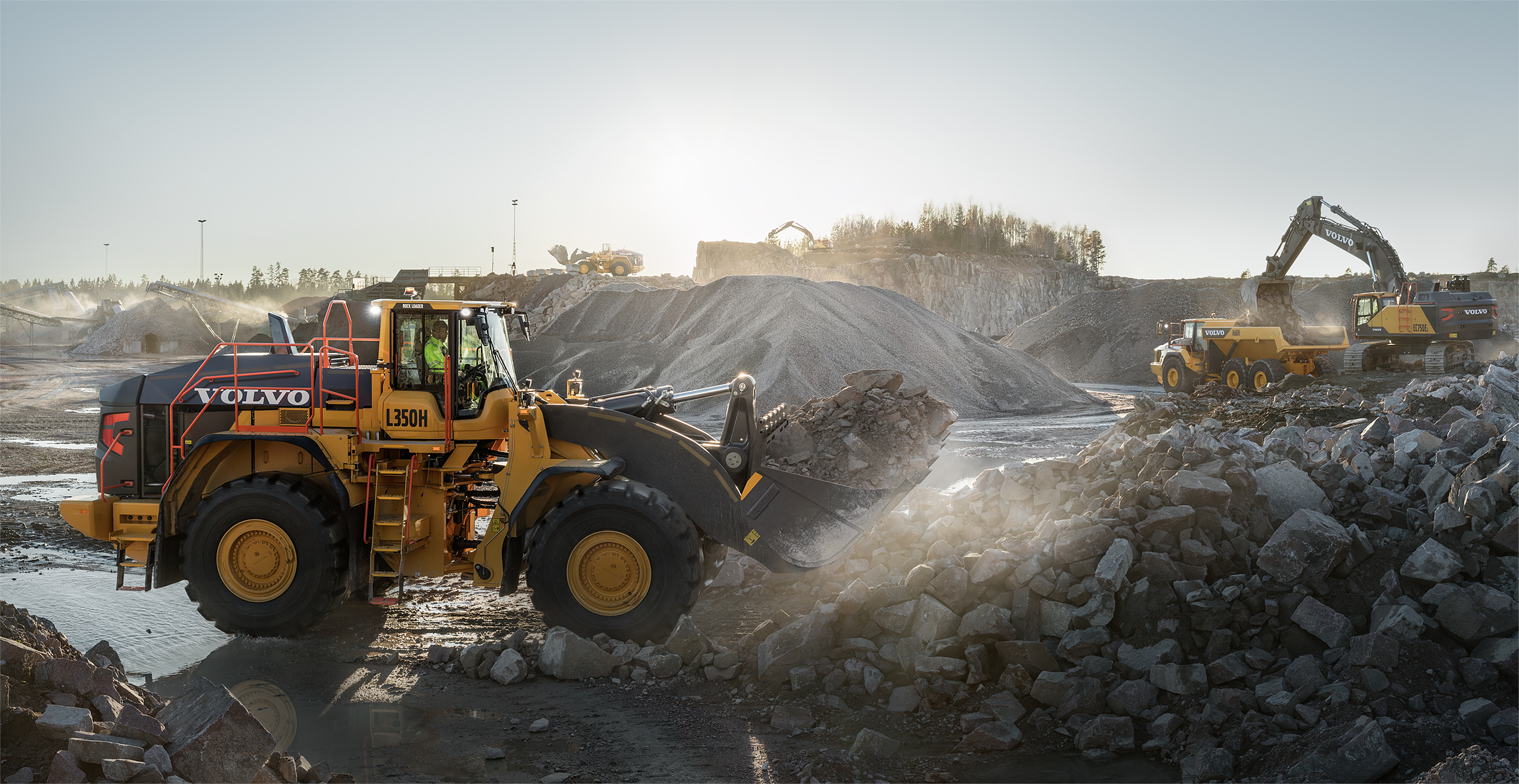 Volvo CE Rock Handling Applications