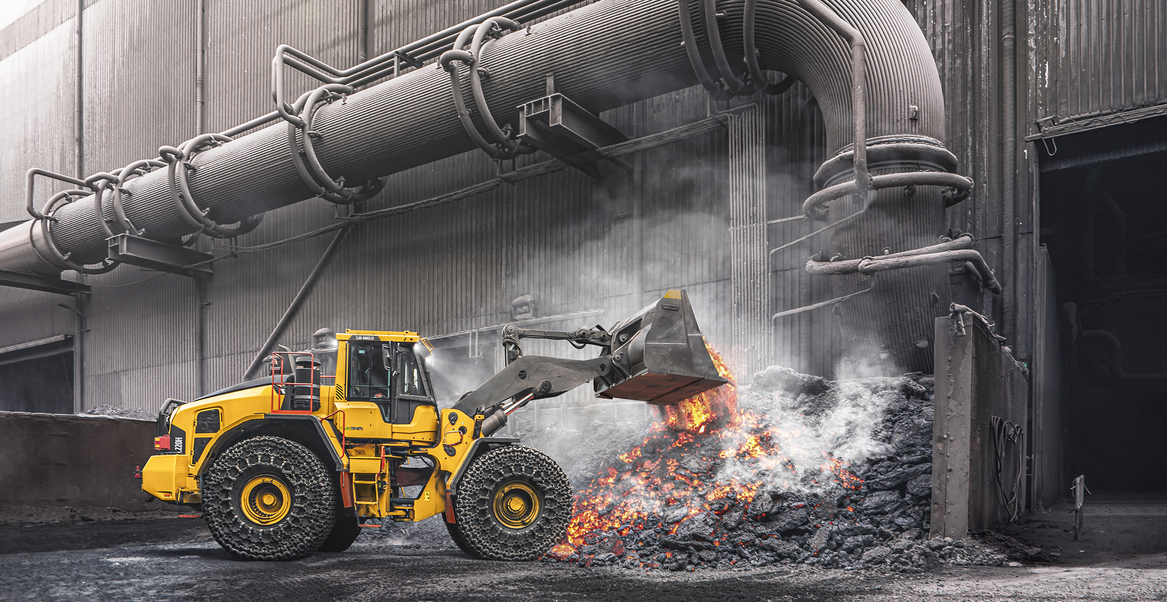 Volvo Wheel Loader Application Slag Handling
