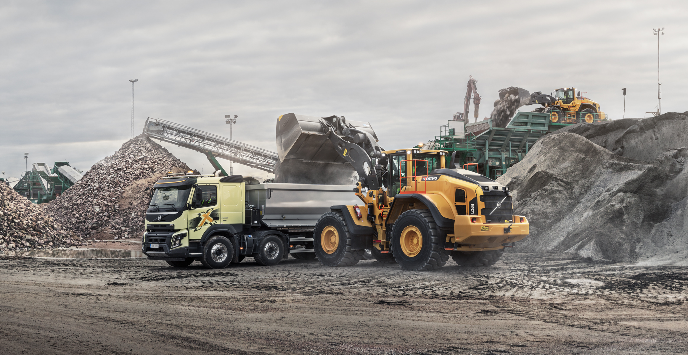 volvo wheel loader applications rehandling