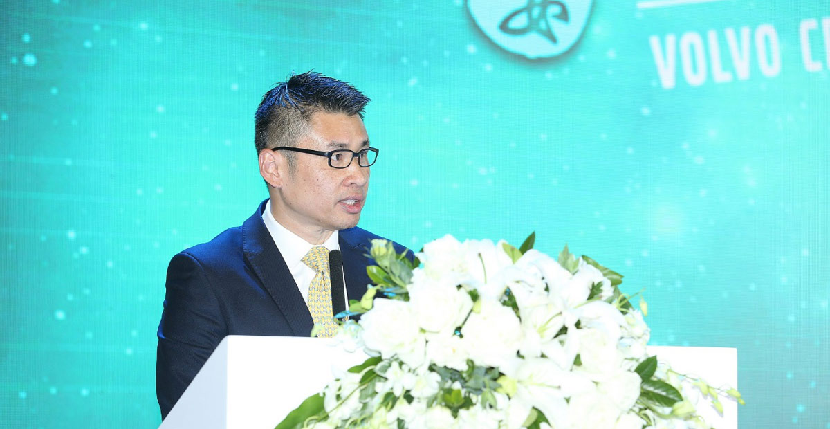 沃尔沃建筑设备中国区总裁岑家辉先生致辞