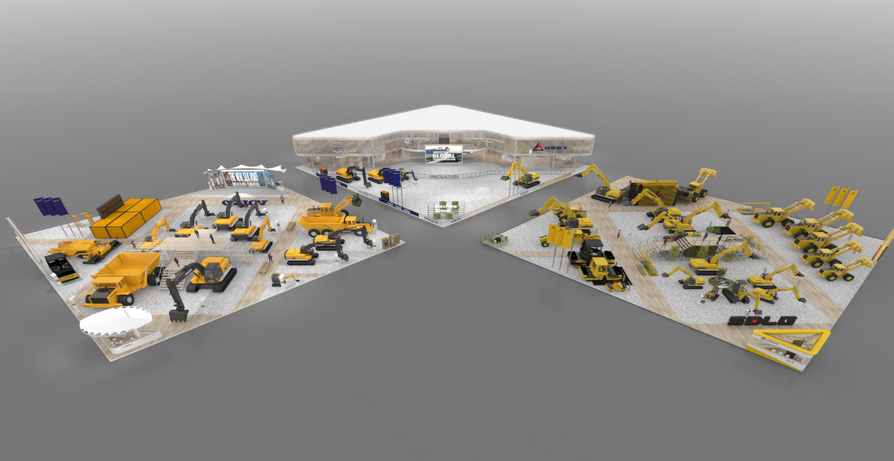 Volvo booth at next bauma China 2020