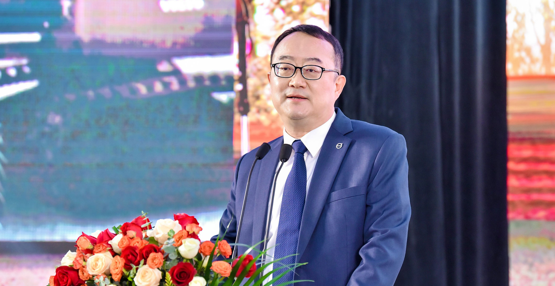 沃尔沃建筑设备中国区总裁陈霖发表致辞